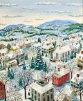 Maxwell Mays American 19182009 Snowcovered Town