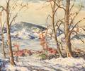 Ruth A Weston American 20th Century Valley in Snow