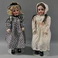 Two German Bisque Head Dolls