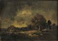 NarcisseVirgil Diaz de la Pea French 18071876 Landscape at Dusk