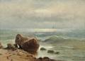 Charles Henry Gifford American 18391904 Surf Rolling in to a Rocky Shoal