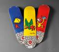 After Keith Haring American 19581990 Three Skate Decks from the Alien Workshop