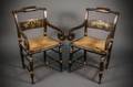 Pair of Regency Hitchcock Style Armchairs
