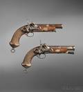 Pair of Spanish Percussion Belt Pistols