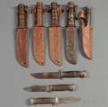 Group of KaBar Navy and Marine Fighting Knives