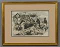 Winslow Homer Civil War Print Thanksgiving in Camp
