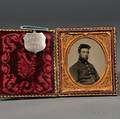 Sixthplate Tintype Portrait of a Union Soldier with Service Medal