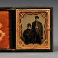 Sixthplate Tintype Portrait of Two Civil War Soldiers