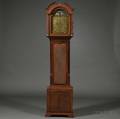 William Wilkinson Oak and Mahogany Longcase Clock