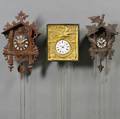 Three Black Forest Wall Clocks