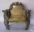 Limited reproduction Bartholomew  Co bear bench with music box