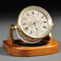 TS  JD Negus Twoday Marine Chronometer and Display Case