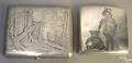 Russian silver cigarette case