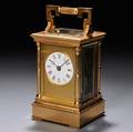 Gilt Anglaise Case Hourrepeating Carriage Clock