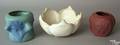 Three VanBriggle pottery bowls