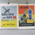 Set of Four Western Electric WWII Lithograph Advertising Posters