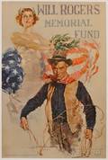 Howard Chandler Christy Will Rogers Memorial Fund Lithograph Poster