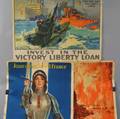 Three US WWI Lithograph Bond and War Savings Stamps Posters