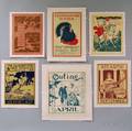 Six 19th20th Century Magazine Advertising Lithograph Posters