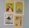 Seven 19th20th Century Book Advertising Lithograph Posters