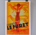 Roger Perot French Le Furet Corsets Le Reve De La Femme Lithograph Advertising Poster