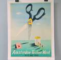 F Rabot Amsterdam Fashion Week 1949 Lithograph Advertising Poster