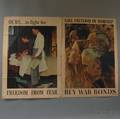 Three Norman Rockwell US WWII Freedoms Lithograph Posters