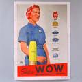 Adolph Treidler US WWII Shes a WOW Lithograph Poster