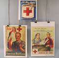 Six US WWII Lithograph Red Cross Posters