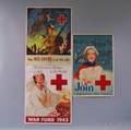 Three US WWII Lithograph Red Cross Posters