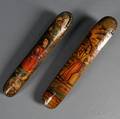 Two Persian Pen Boxes Qalamdan