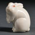 Ivory Netsuke of a Rabbit