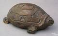 Glazed redware figure of a turtle 19th c