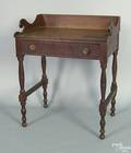 Pennsylvania Sheraton cherry and tiger maple washstand ca 1820