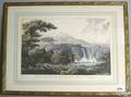 T Gmelin engraving titled  Vue Des Petites Cascatelles a Tivoli