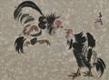 Painting of Roosters