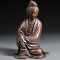 Bronze Silverinlaid Guanyin