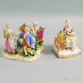 Two Meissen Porcelain Figural Groups
