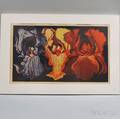 Lowell Nesbitt American 19331993 Three Irises Blue Yellow Red