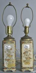 Pair of Satsuma table lamps