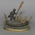 Bronze Figural Inkwell