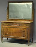 NeoclassicalStyle Gilt bronzemounted Birch Mirrored Dresser