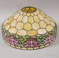 Mosaic Glass Shade Possibly Unique Art Glass  Metal Co