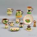 Twelve Small Pieces of Dartmouth Pottery