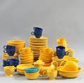 107 Pieces of Homer Laughlin Fiesta Tableware