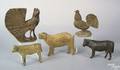 Group of animal carvings ca 1900