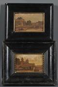 Continental School 19th20th Century Two City Scenes