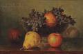 Frederick Stone Batcheller American 18371889 Still Life with Fruit in a Footed Glass Bowl