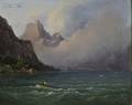 Wilhelm Steinfeld Austrian 18161854 Storm over a Mountain Lake