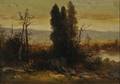 Continental School 19th Century Autumn Landscape